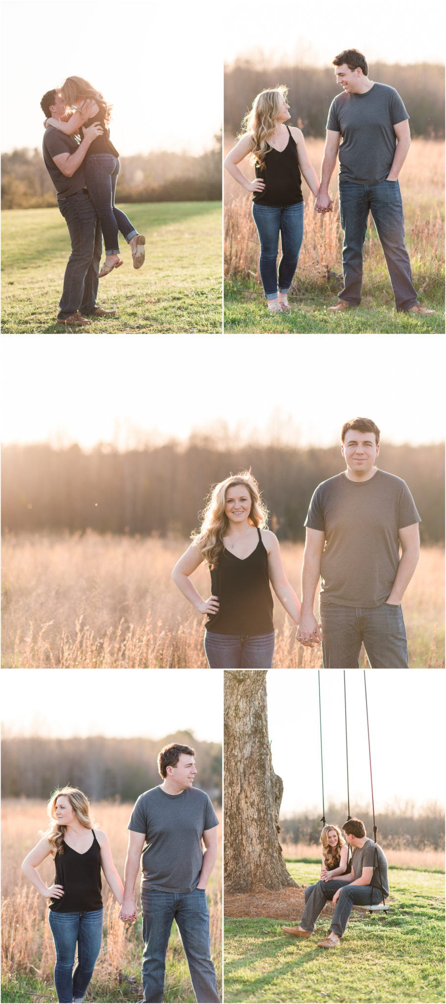 Spring Ellery Farms Engagement Session 