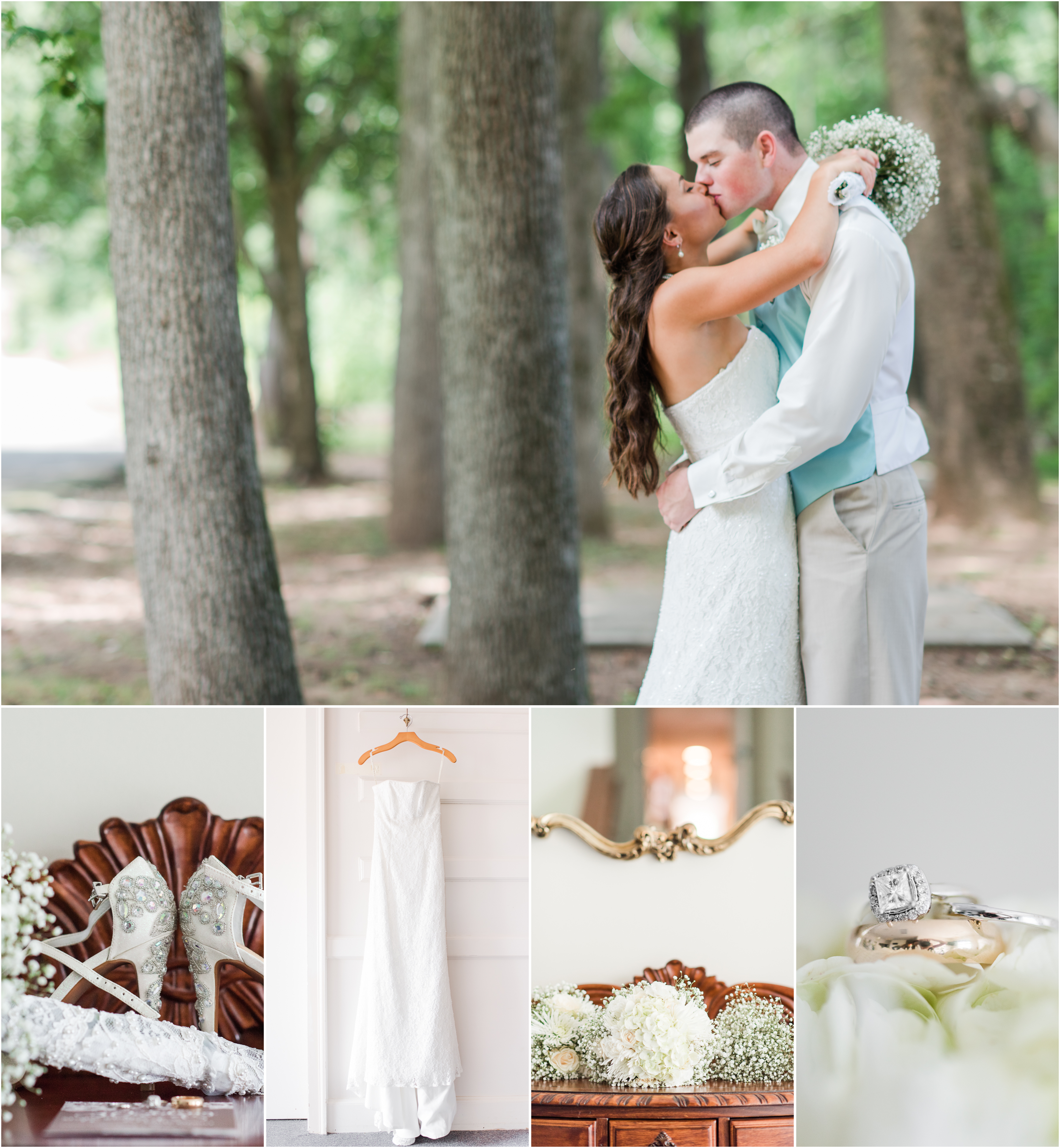 Mint + Burlap Williamston, South Carolina Wedding.