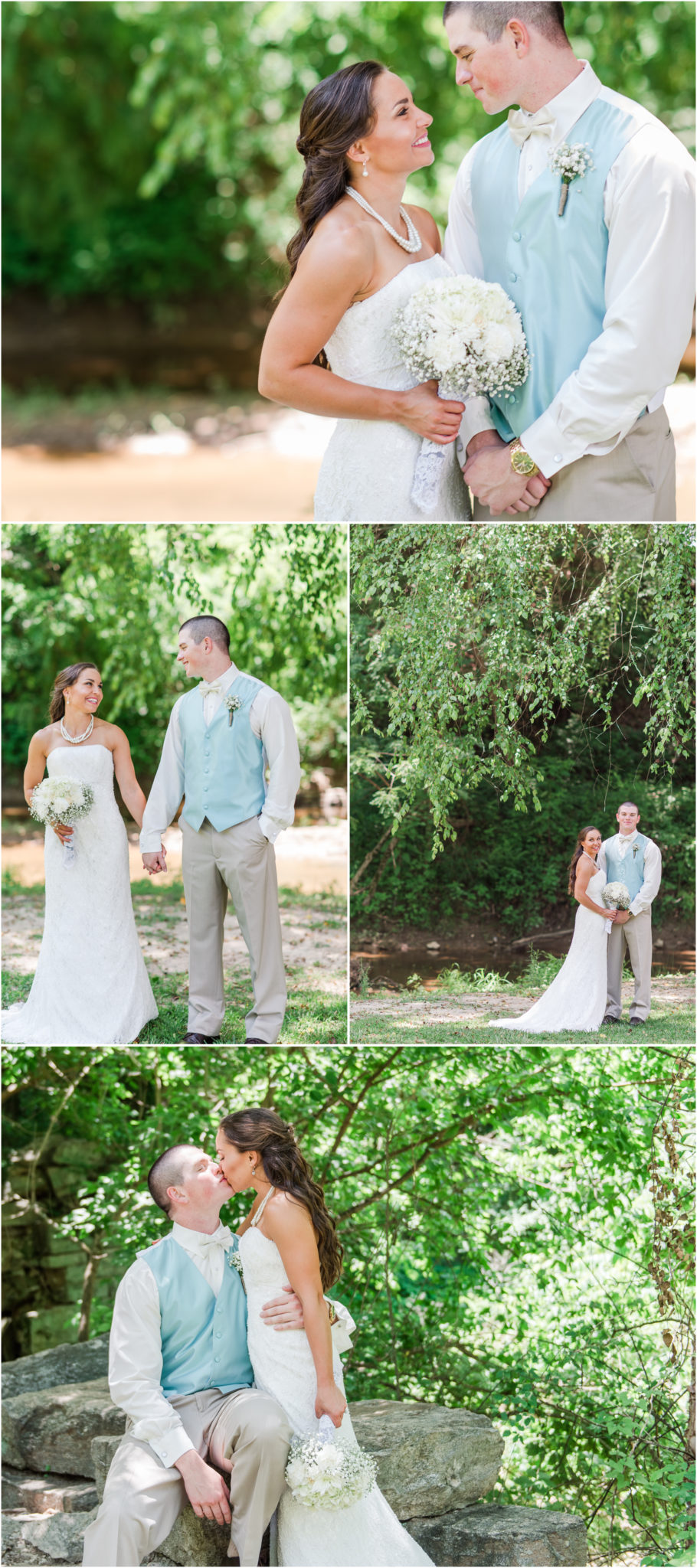 Mint Wedding Bride and Groom photos