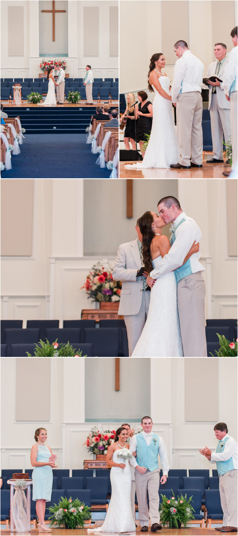Calvary Baptist Church Wedding Ceremony in Williamston, SC.
