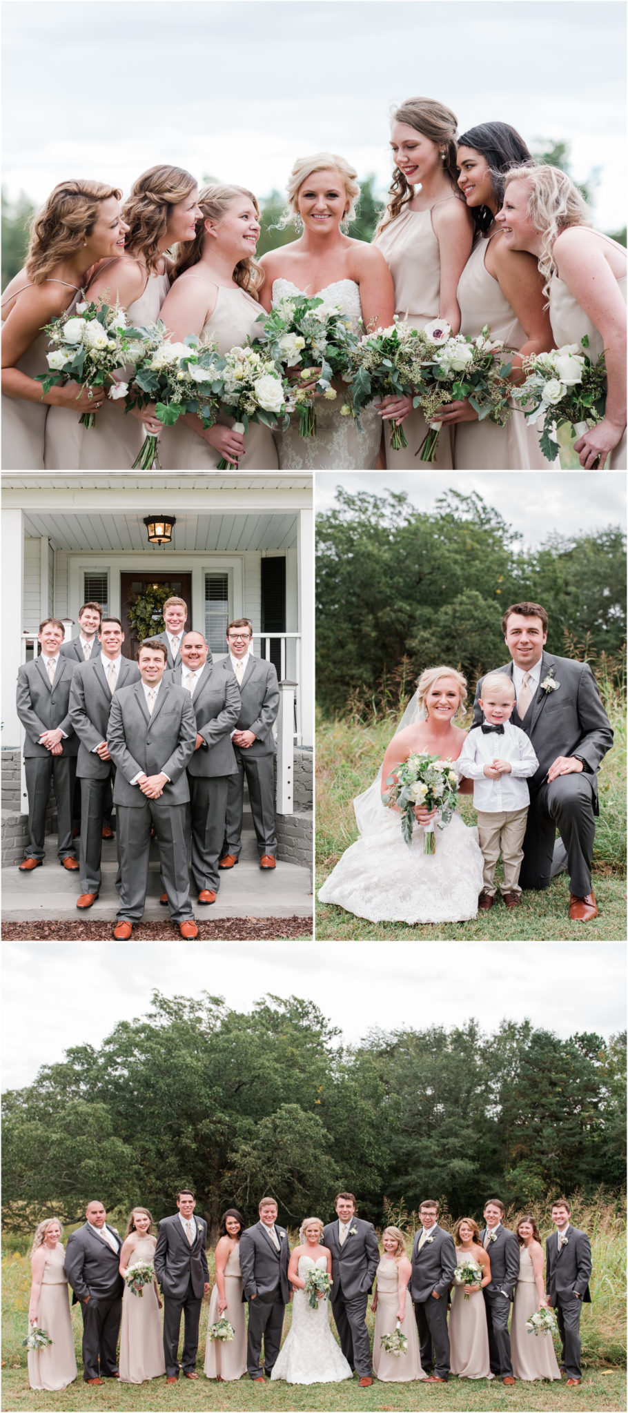 An Ellery Farms Wedding in Woodruff South Carolina Bridal Party Photos