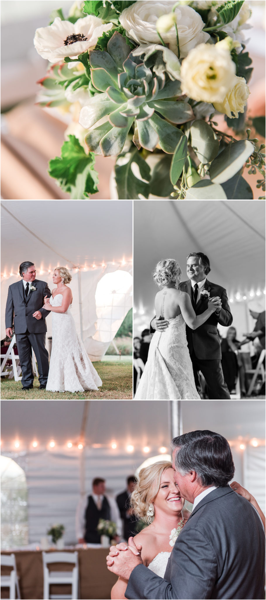An Ellery Farms Wedding in Woodruff South Carolina father daughter dance photos