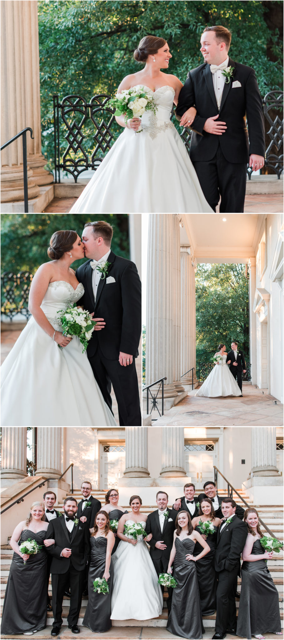 A Greenville South Carolina Commerce Club Wedding Bride and Groom Photos