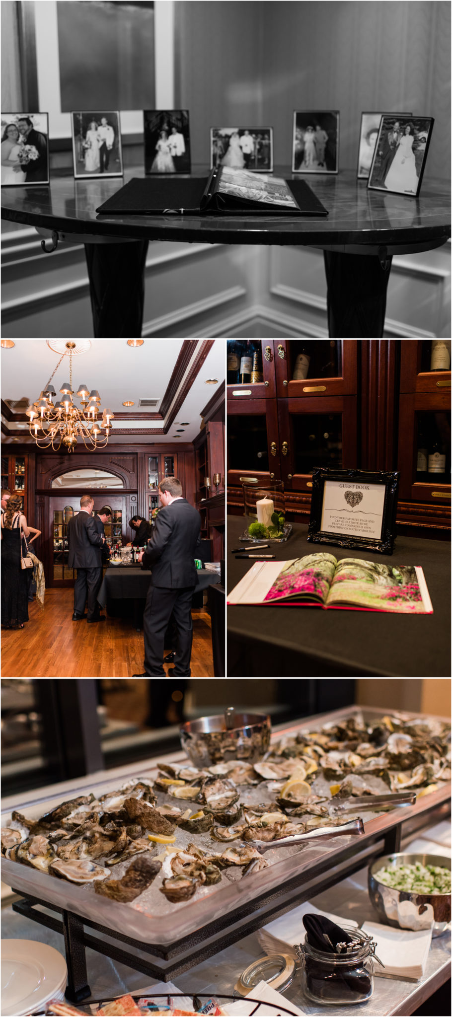 A Greenville South Carolina Commerce Club Wedding cocktail hour