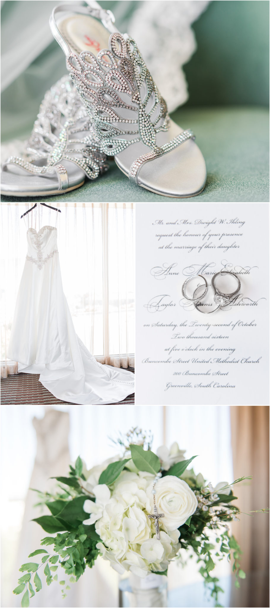 A Greenville South Carolina Commerce Club Wedding bridal details
