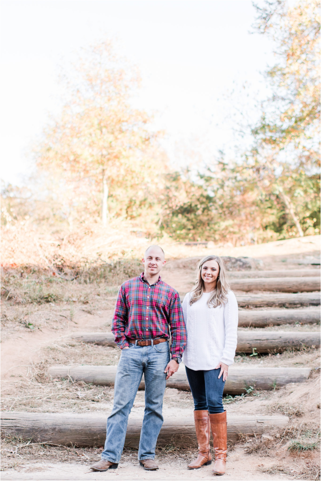 Fall Paris Mountain Engagement Session in Greenville, South Carolina