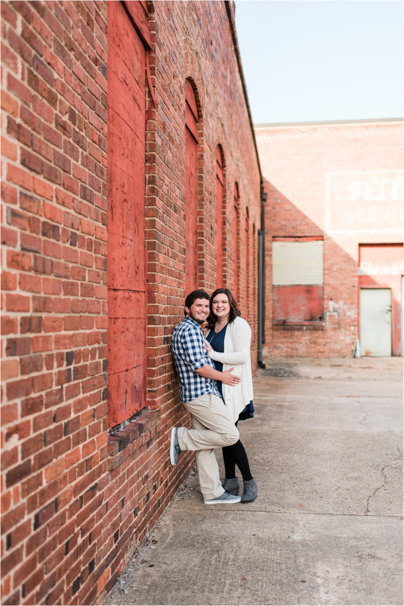 Downtown Greer Engagement Session in Greer, South Carolina