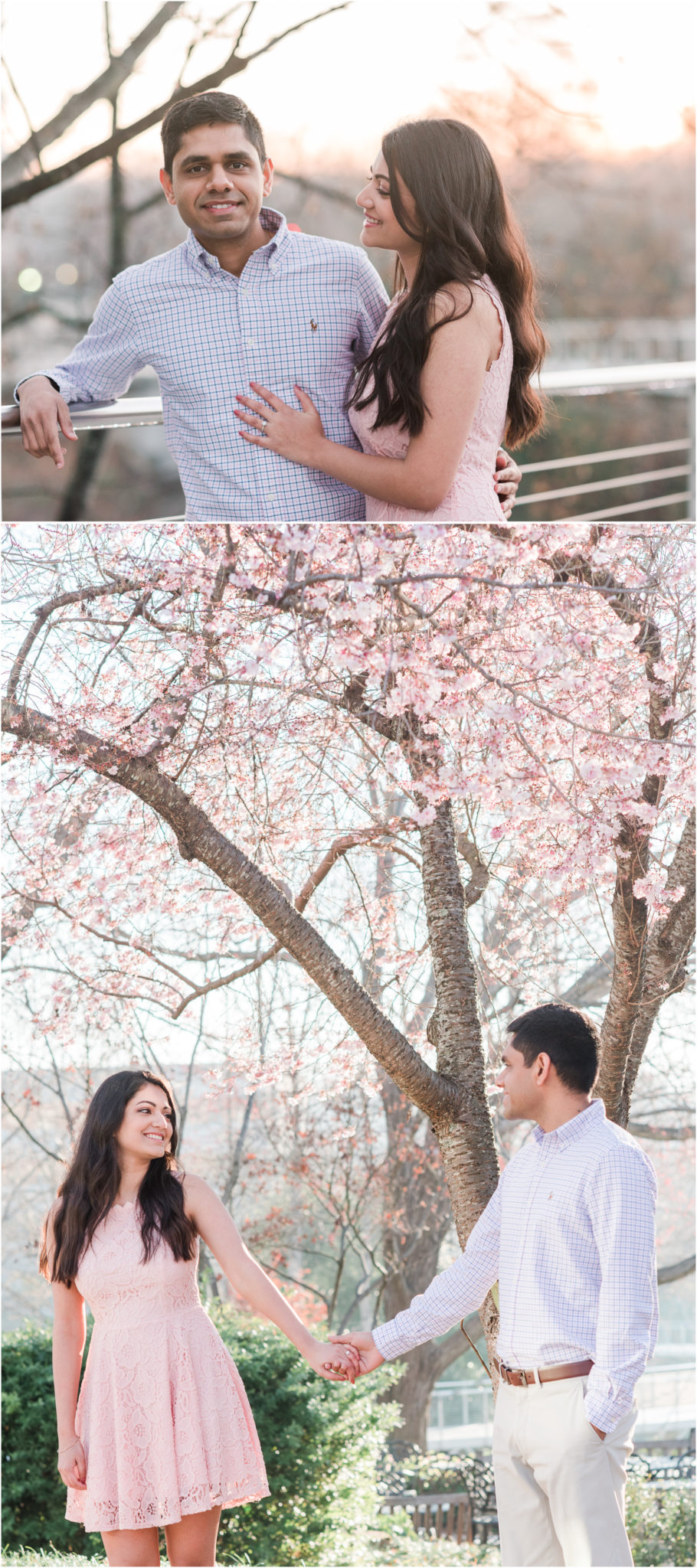 Engagement Session in Downtown Greenville Falls Park