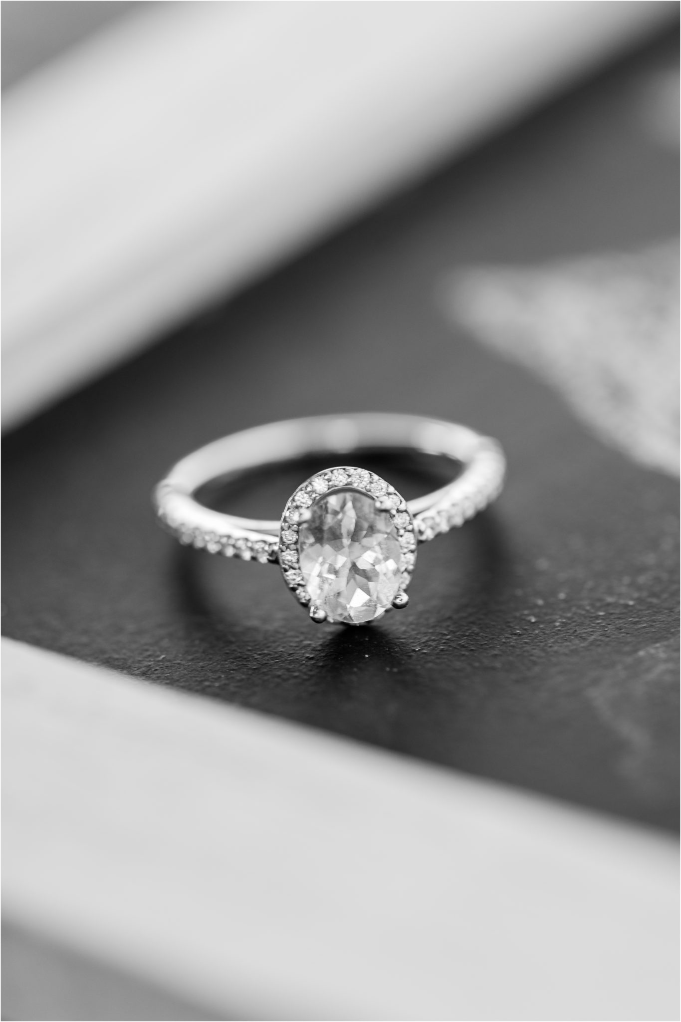 Timeless oval engagement ring