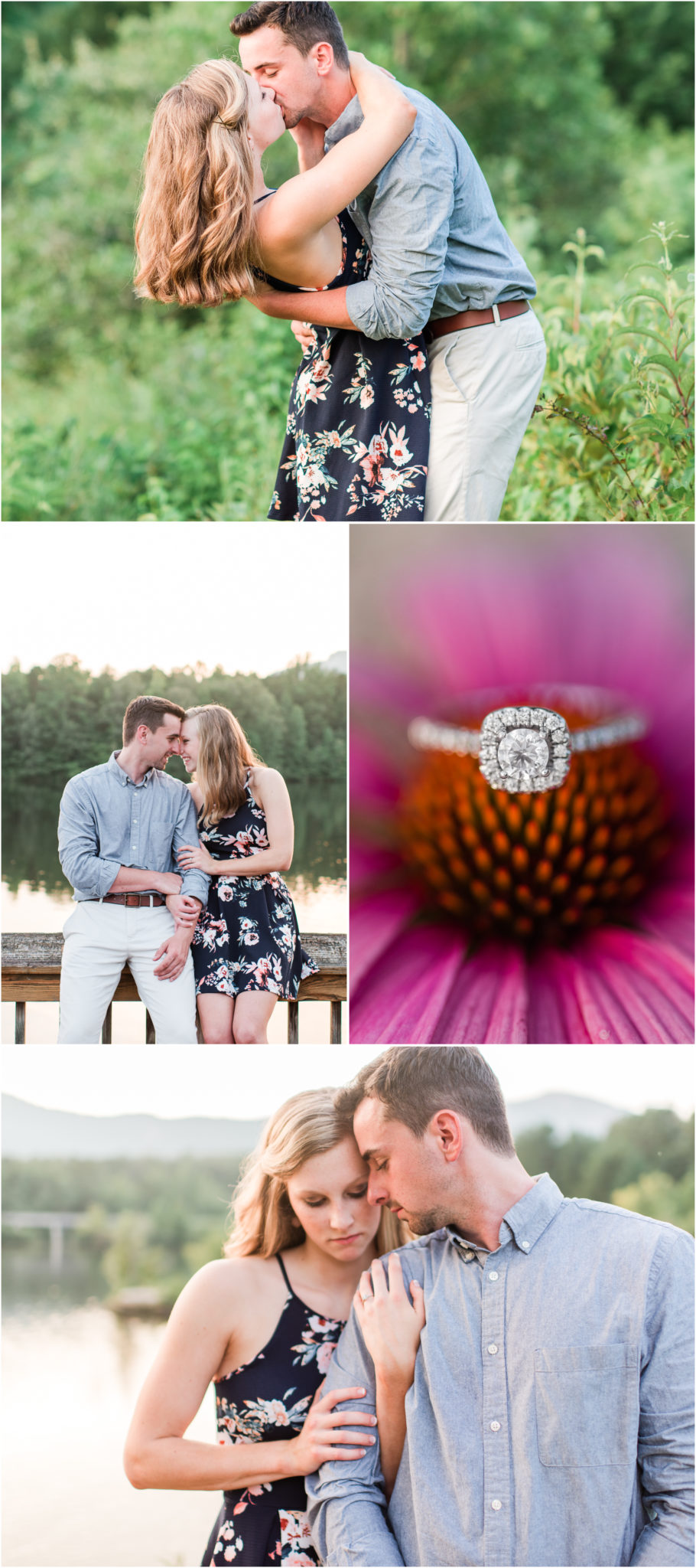 Sunset Mountain Engagement at Table Rock State Park