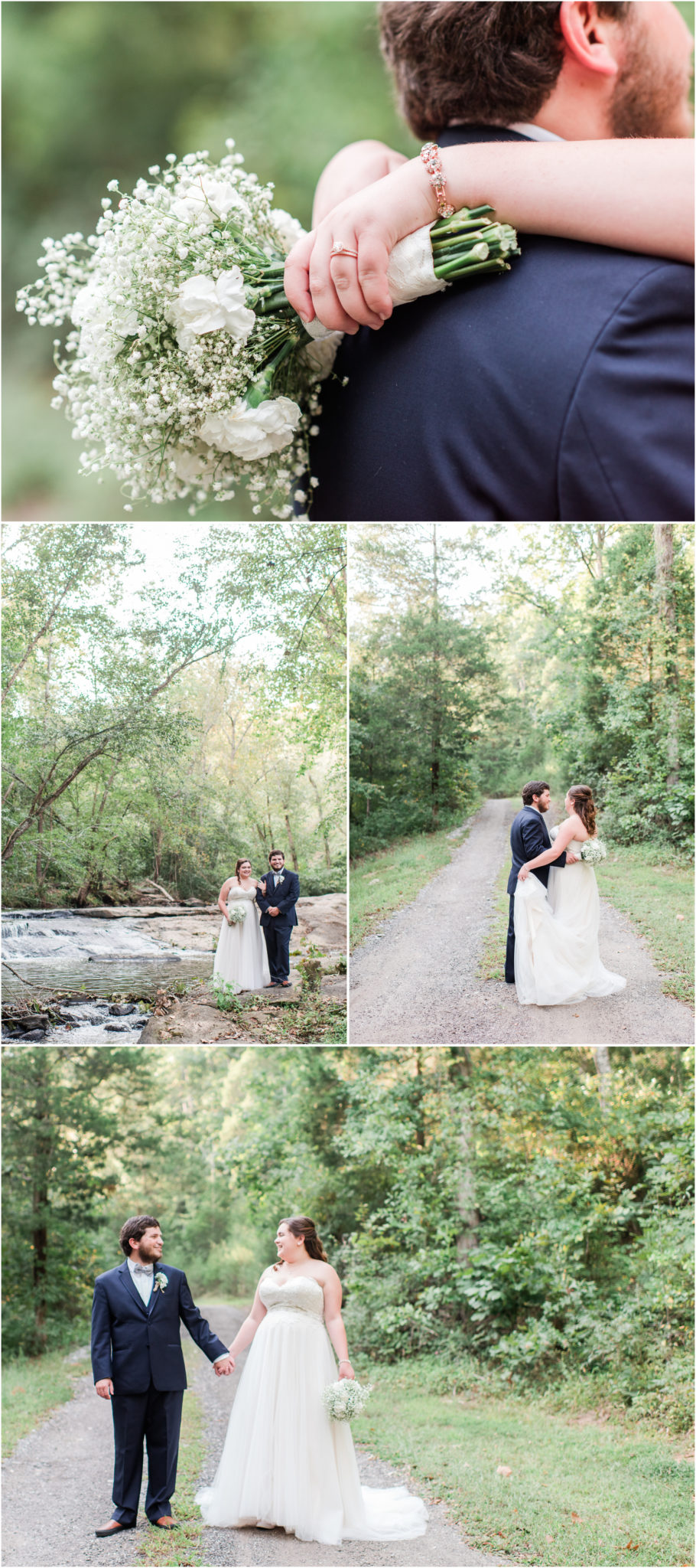 A Summer Wedding at the Barn at Greene Acres in Anderson SC Bride and Groom Pictures