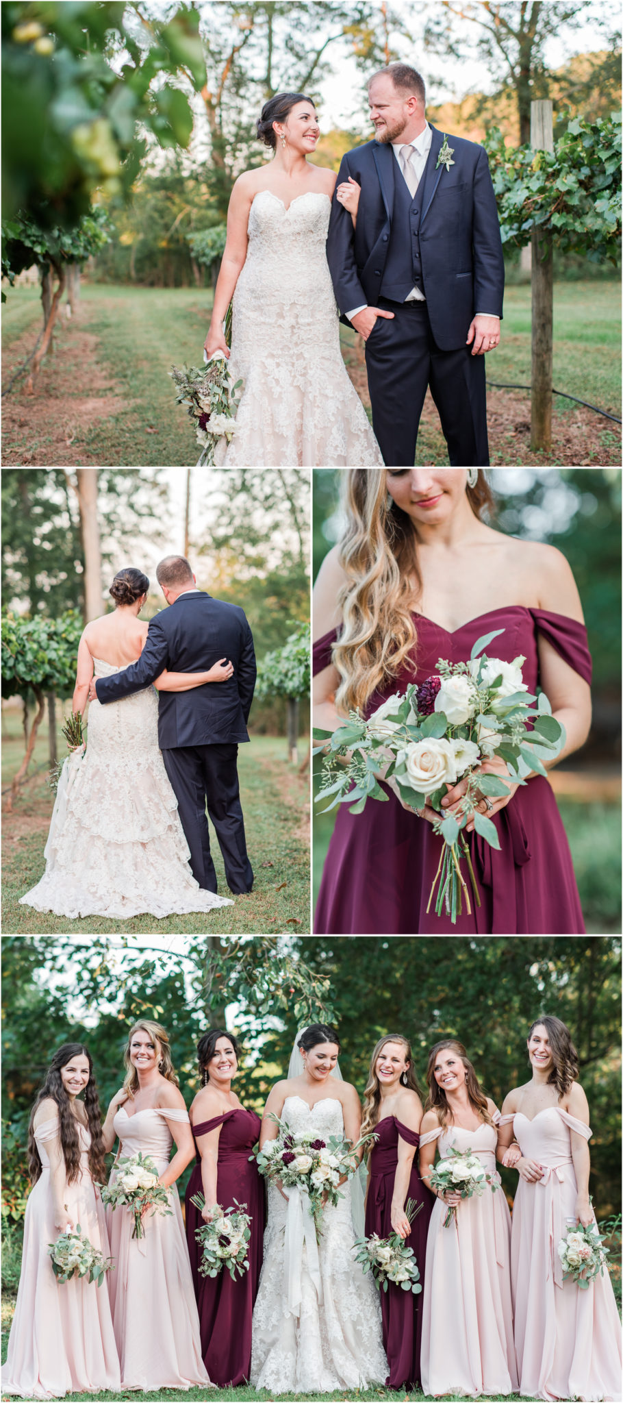 A Vineyard Wedding at Cityscape Winery in Pelter, SC Bride & Groom Portraits
