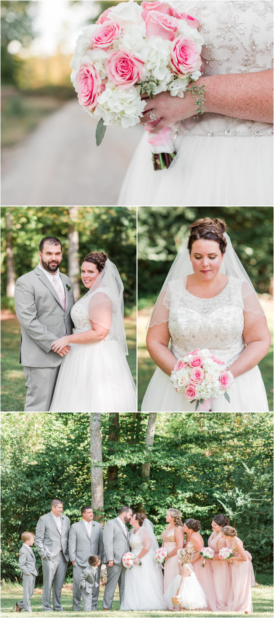 A blush colored Hollow at Paris Mountain wedding in Greenville, SC