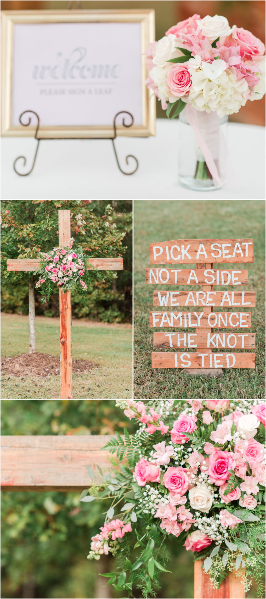 A blush colored Hollow at Paris Mountain wedding in Greenville, South Carolina