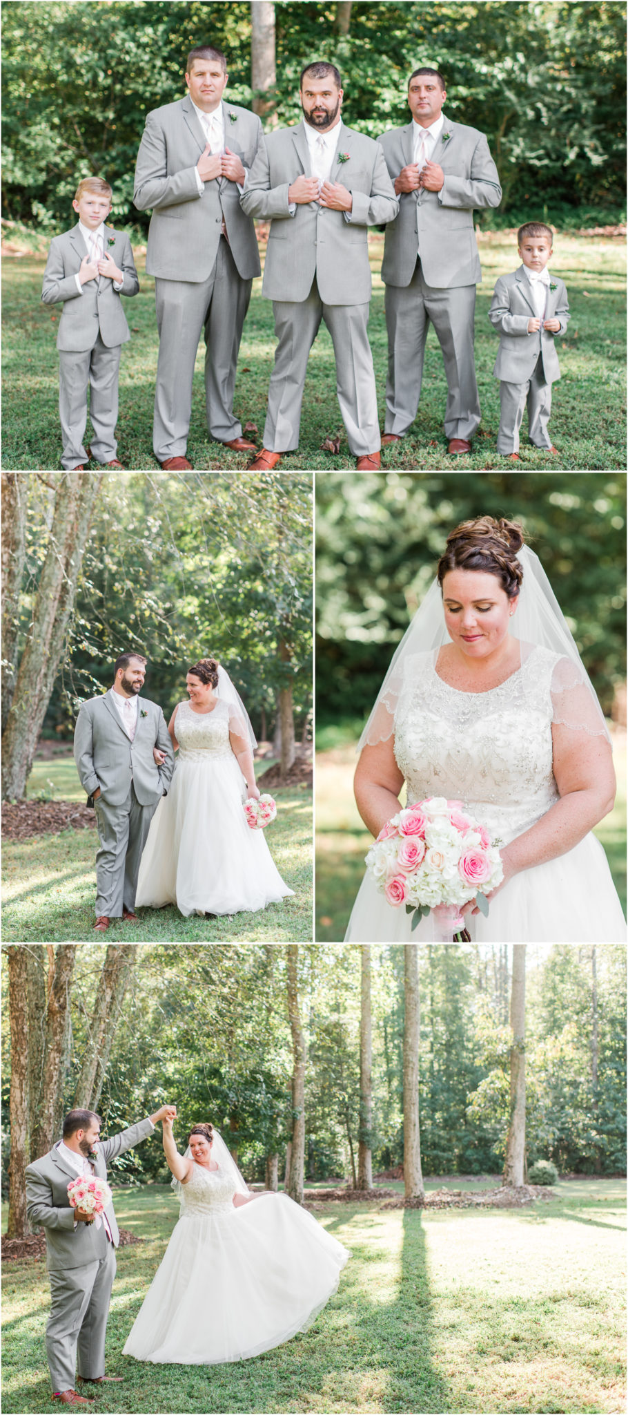 A blush colored Hollow at Paris Mountain wedding in Greenville, SC