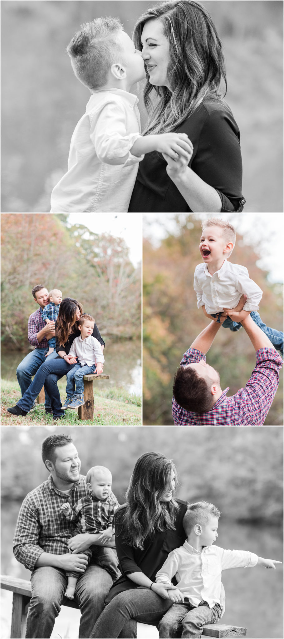 Family of Four Family Session in Travelers Rest South Carolina