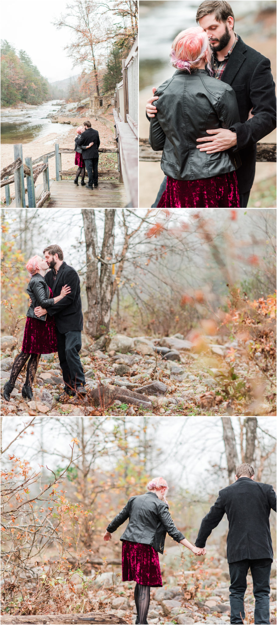 Brown Mountain Beach Resort Engagement Session in Collettsville, North Carolina
