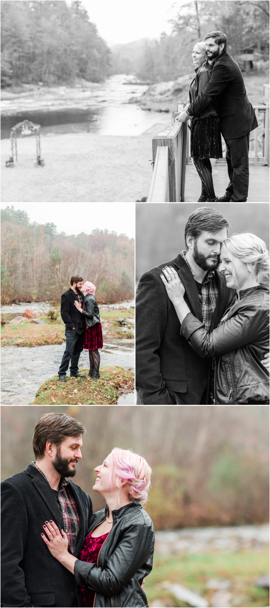 Brown Mountain Beach Resort Engagement Session in Collettsville, North Carolina