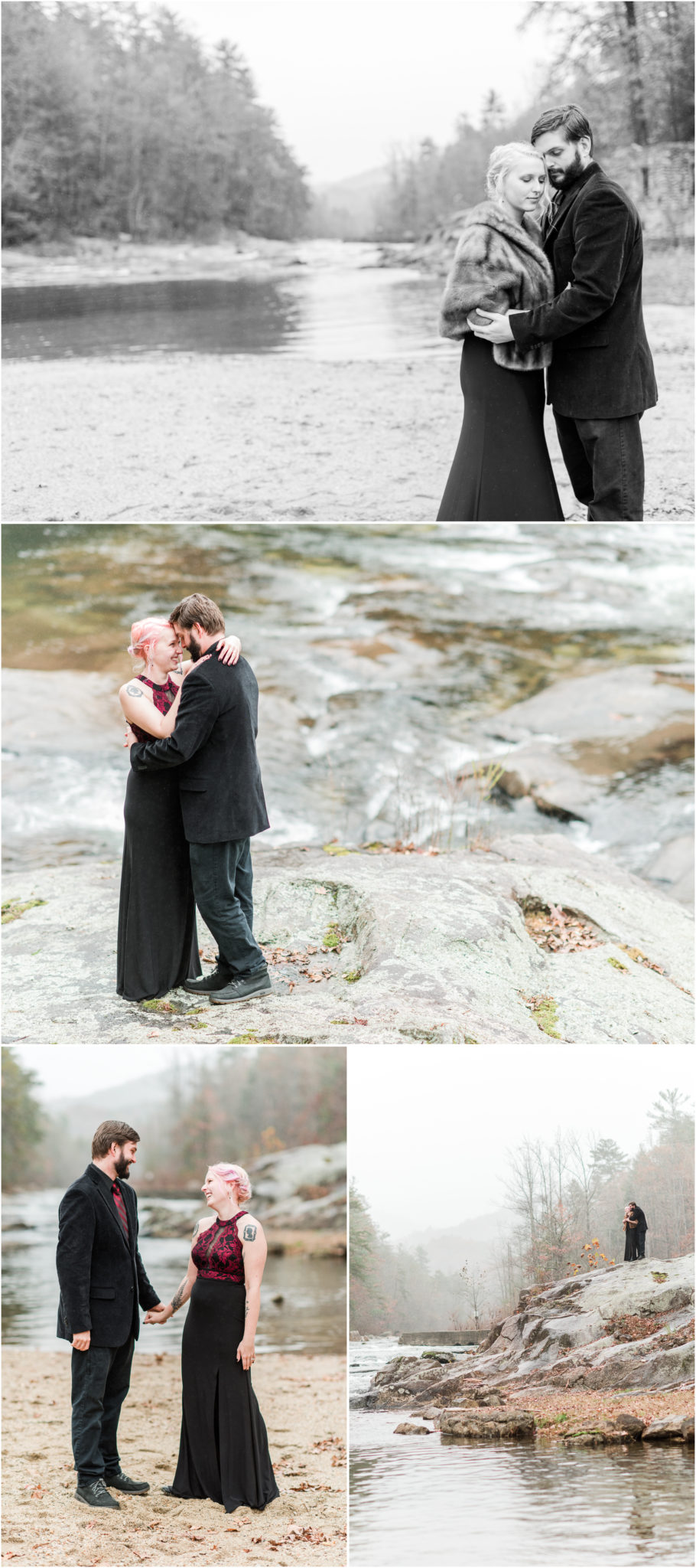 Brown Mountain Beach Resort Engagement Session in Collettsville, NC