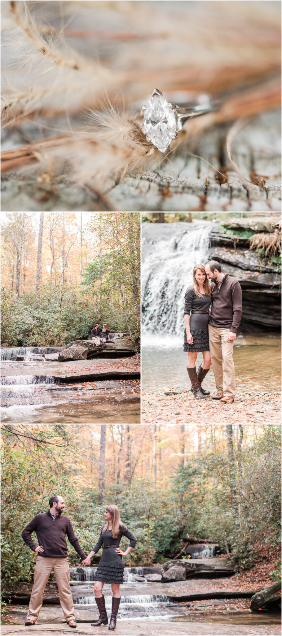 Fall Table Rock State Park Engagement Session in Pickens, SC