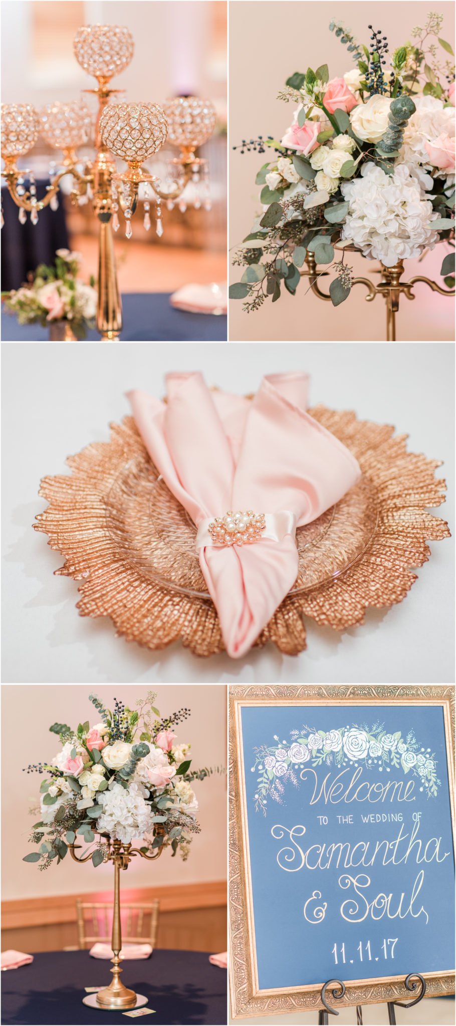 An Elegant Blush Wedding in Greenwood, SC Reception Details