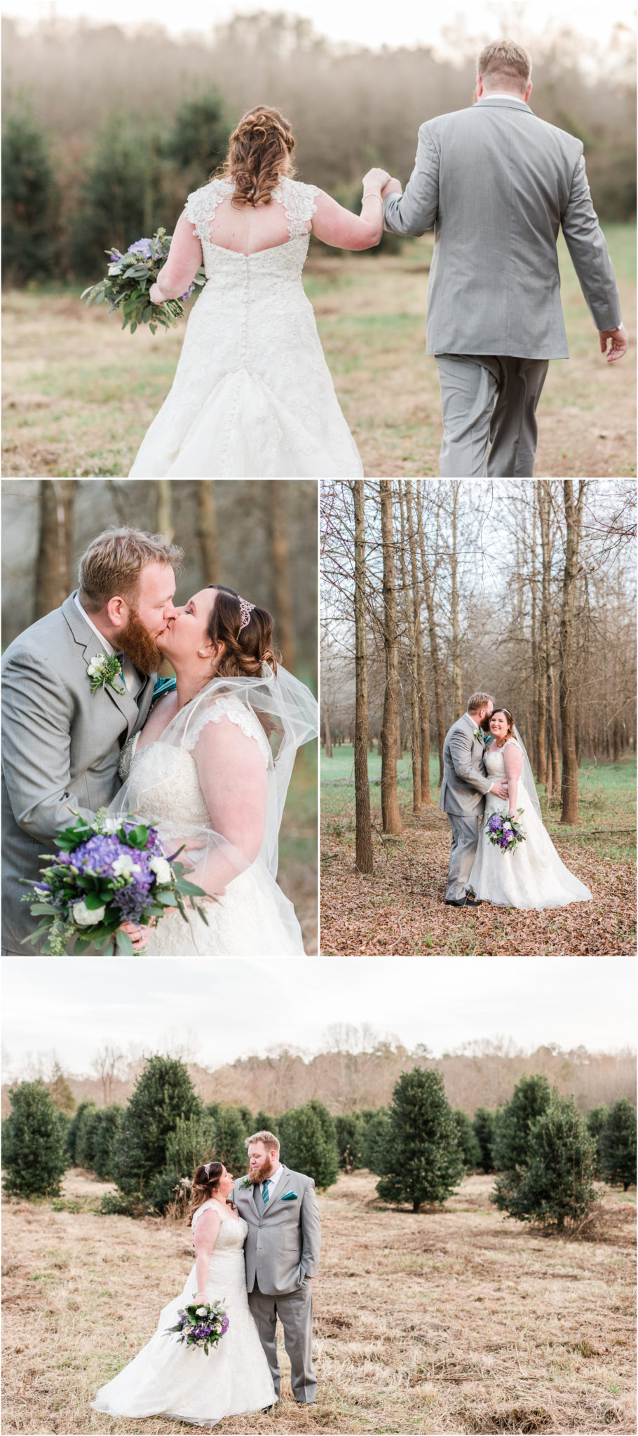 Sleepy Hollow Wedding in Clemson, South Carolina Bride and Groom Photos