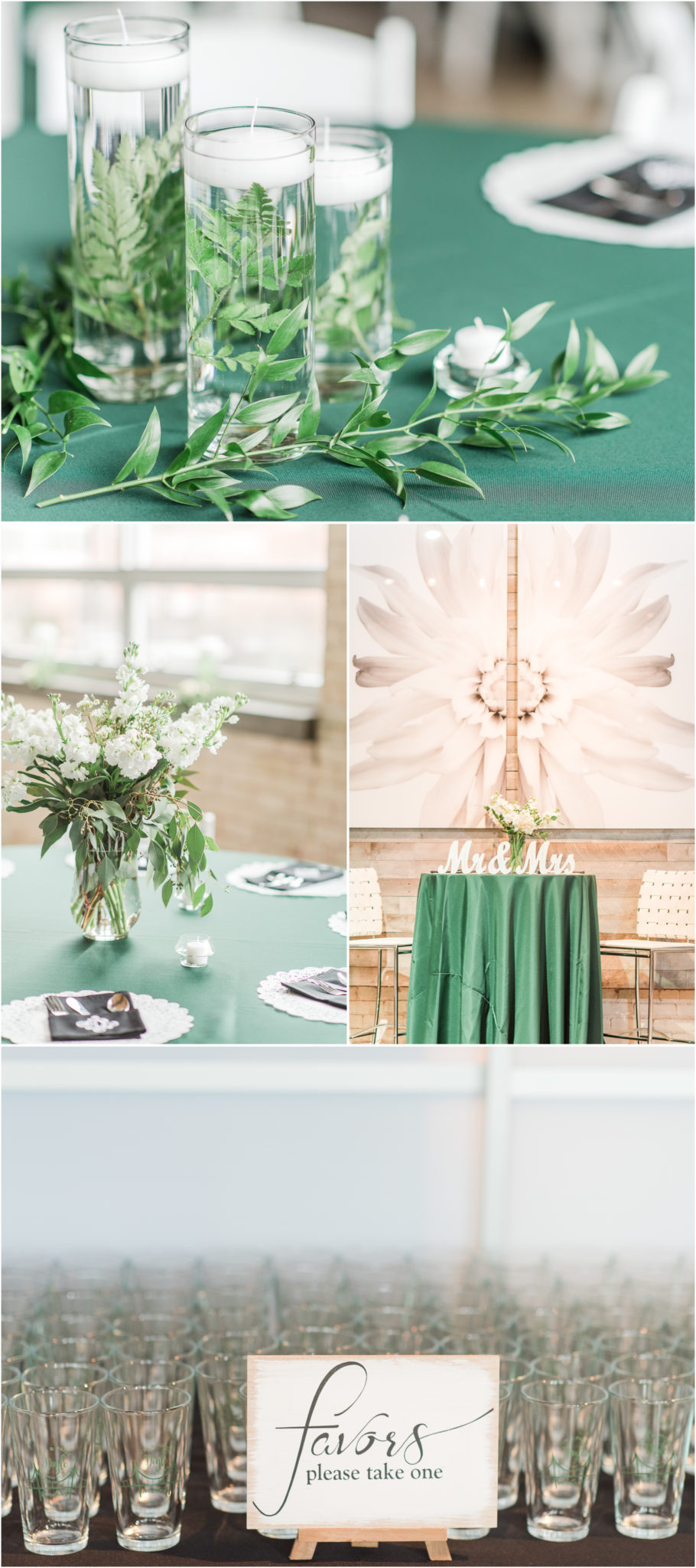Zen Greenville SC Wedding Reception Details