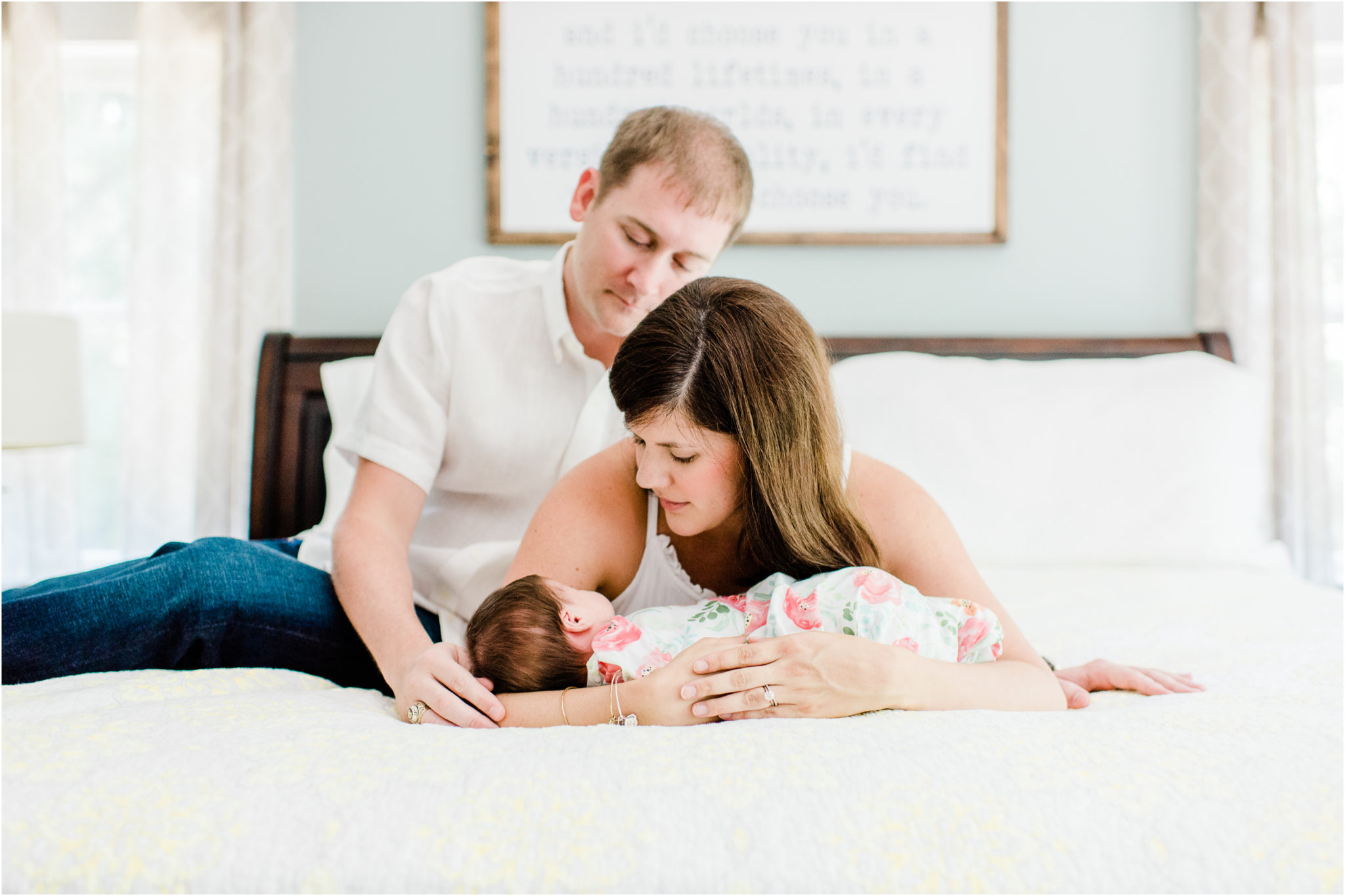 In home Clemson newborn session | Clemson Newborn Photographer
