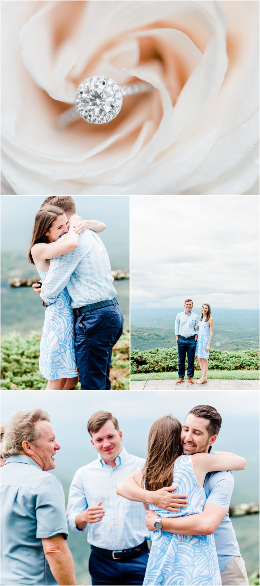 Glassy Chapel Family Session at the Cliffs in Landrum, South Carolina proposal