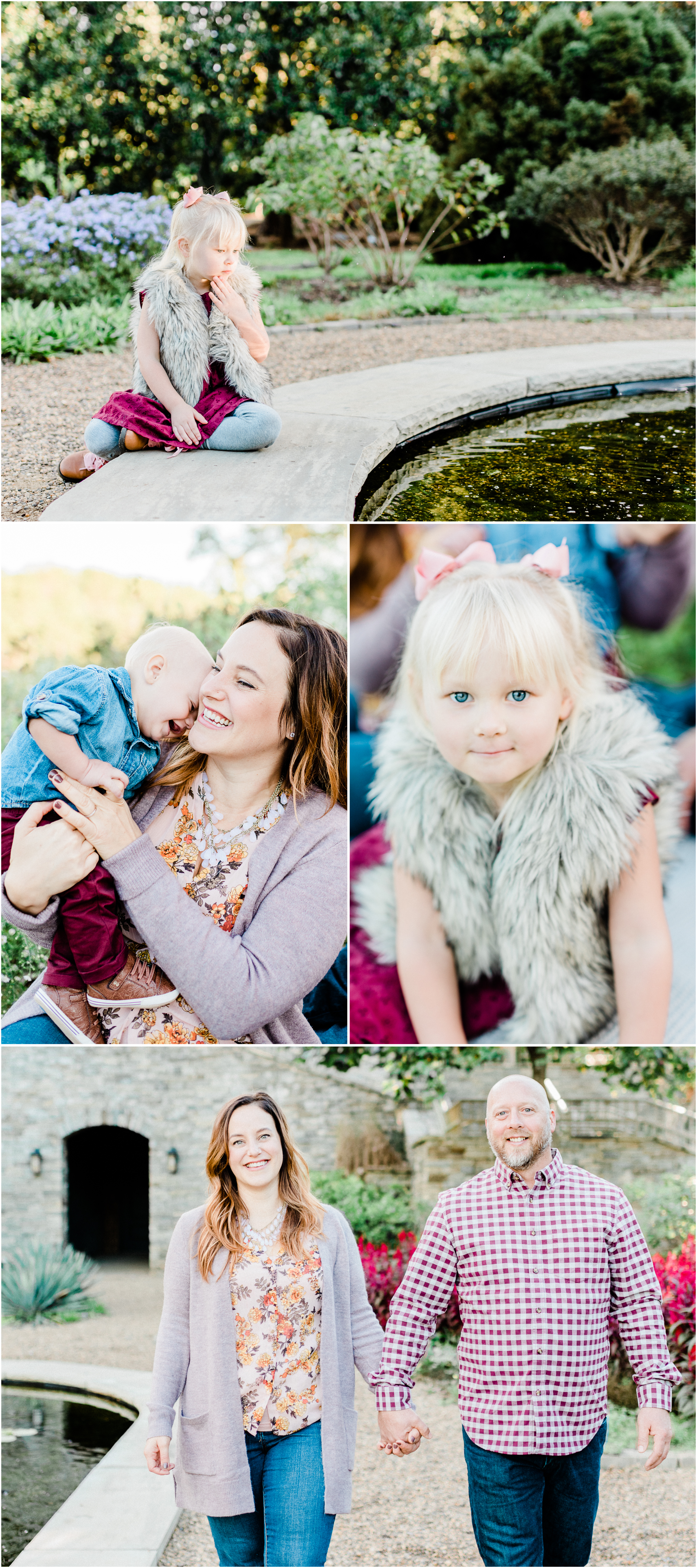 Wine Colored Fall Furman Family session in Greenville, SC