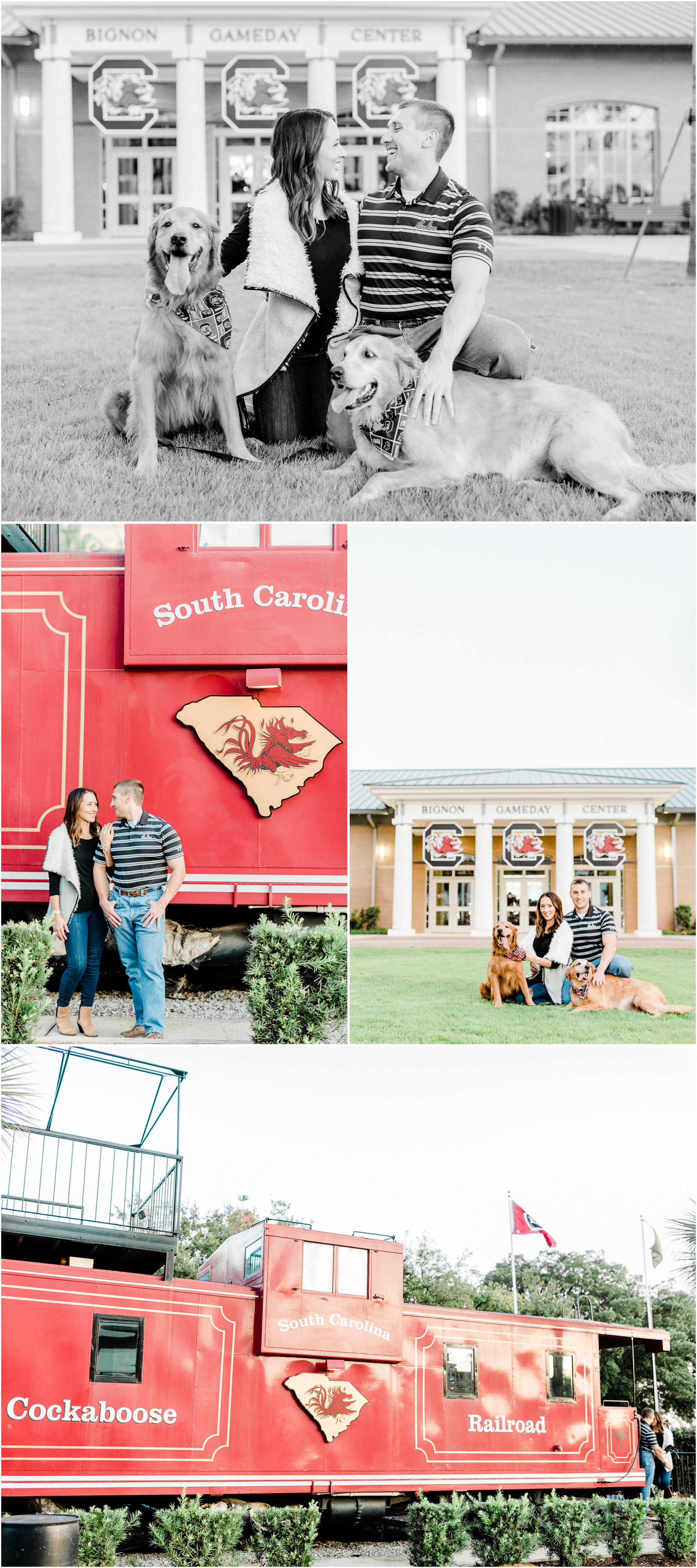 Cockaboose University of South Carolina Engagement Session in Columbia, SC