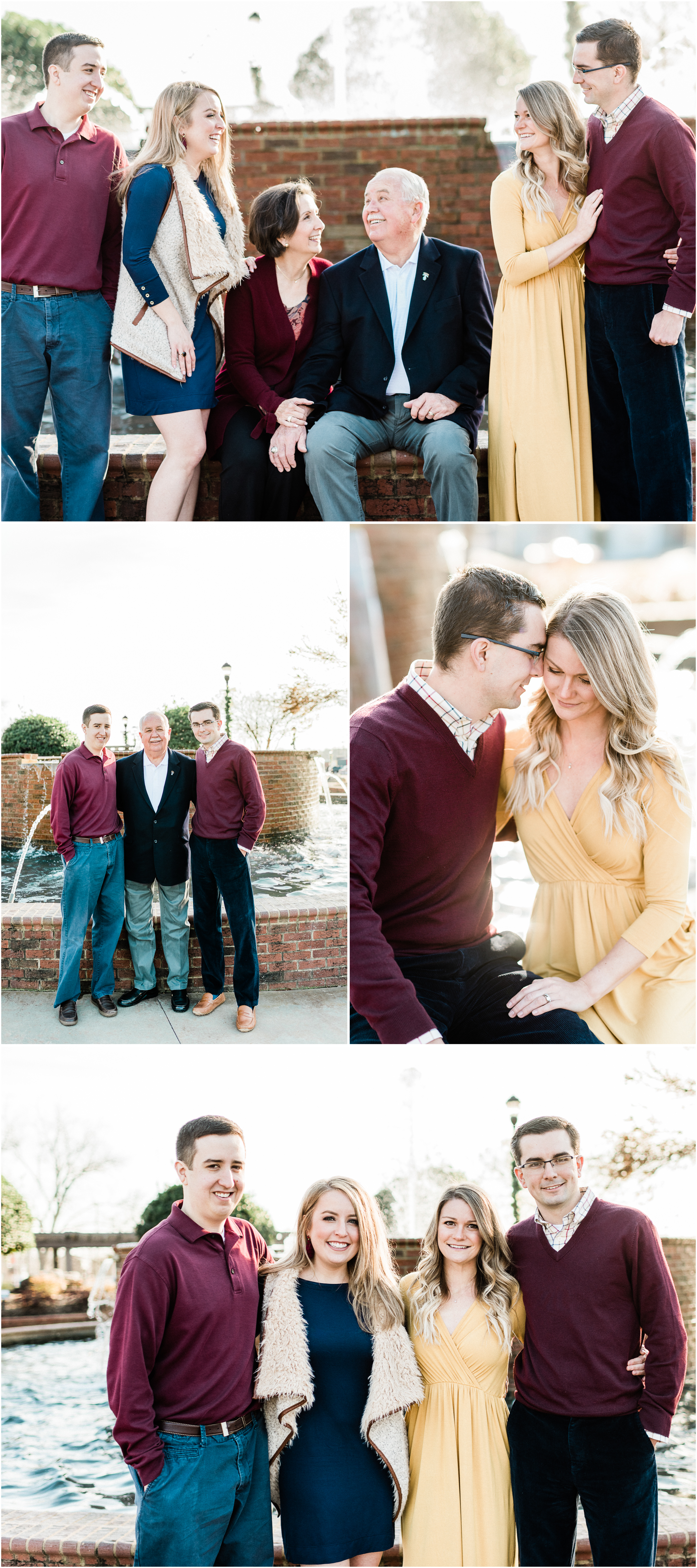 Greer family session in downtown Greer SC