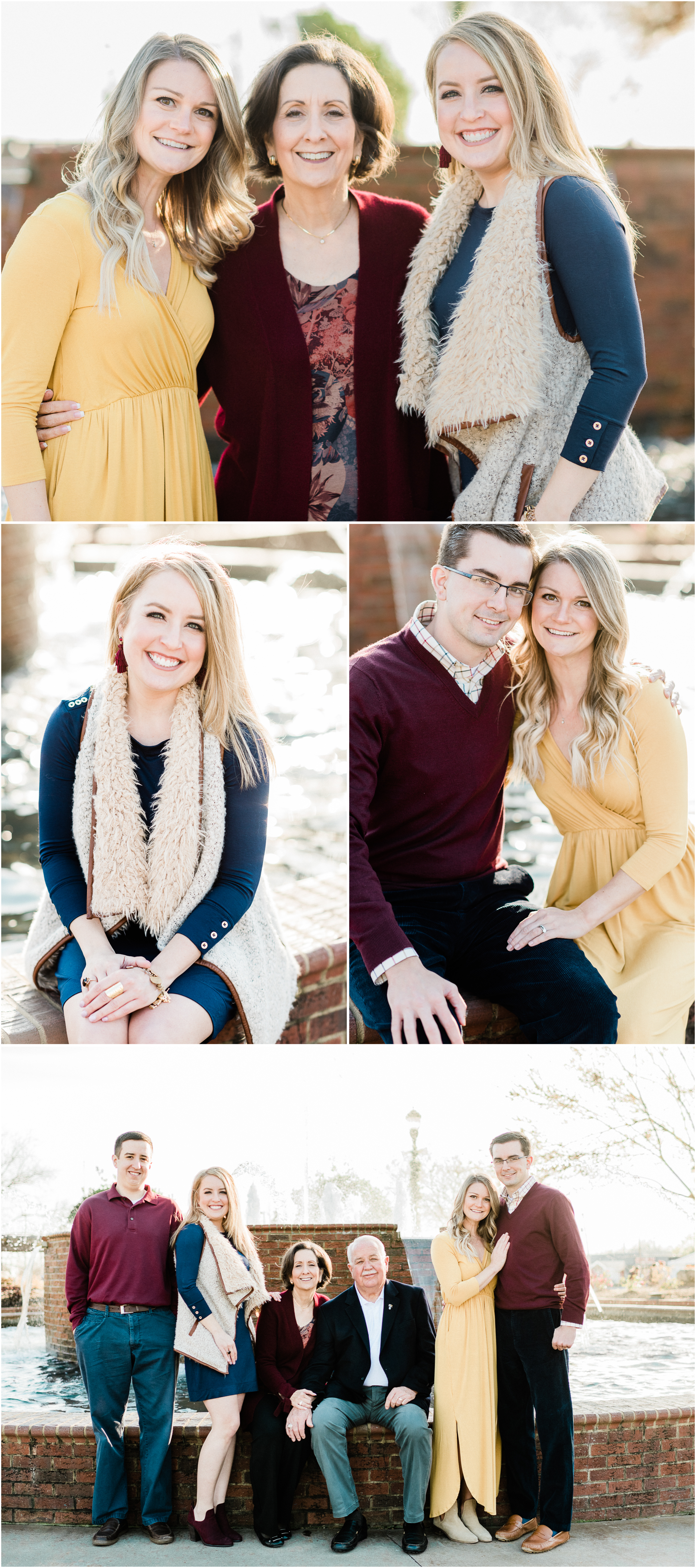 Greer family session in downtown Greer South Carolina