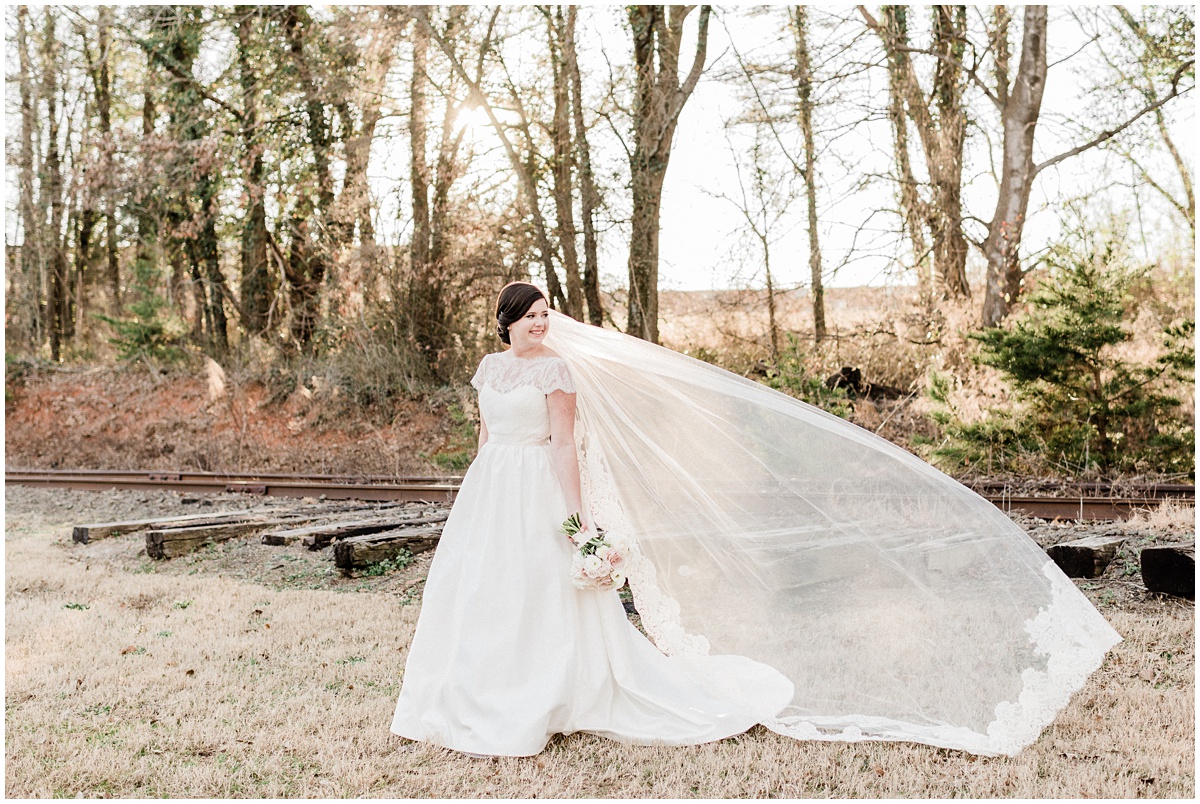 Bridal session veil shot Greenville SC Wedding photographer