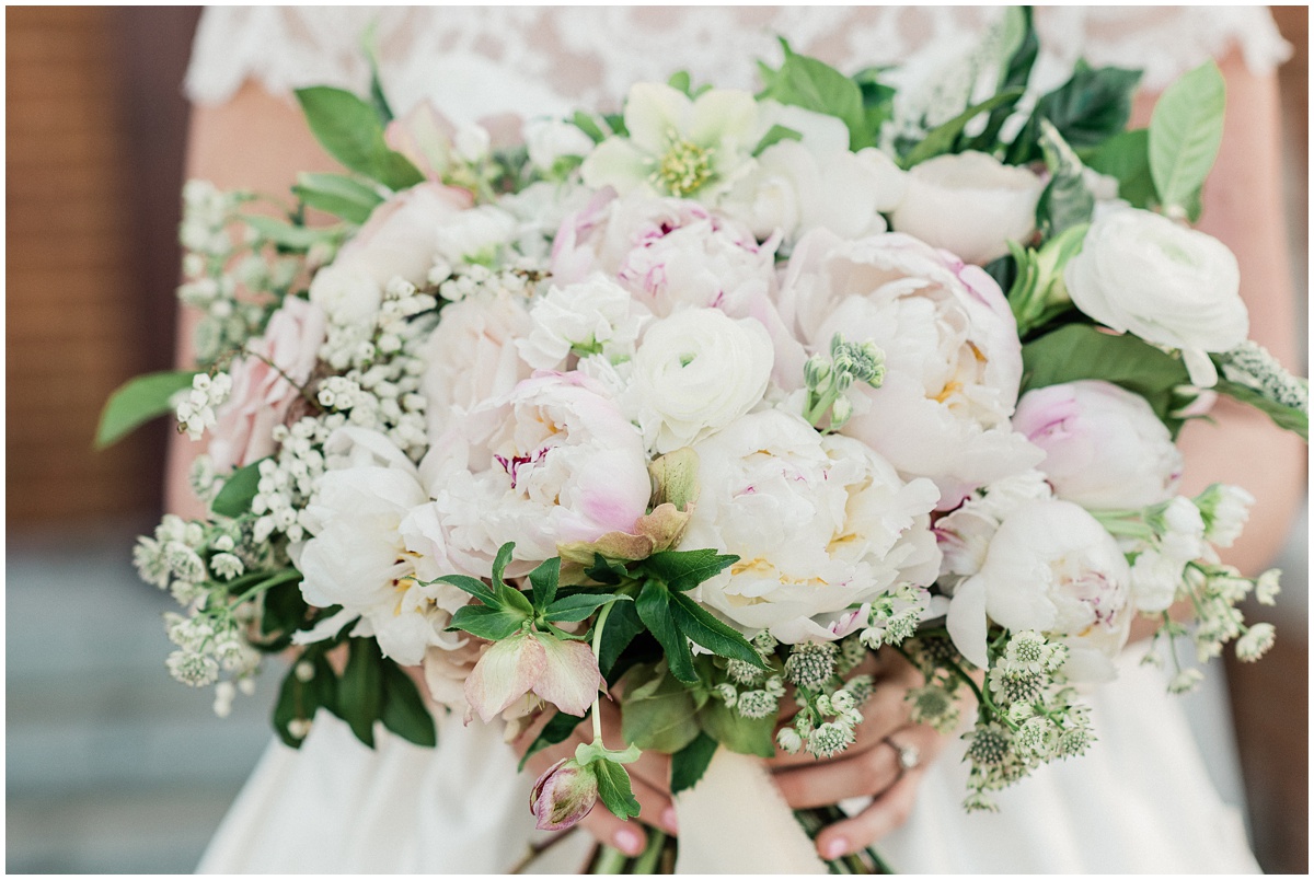 Larkins Sawmill Wedding Blush Bridal Bouquet