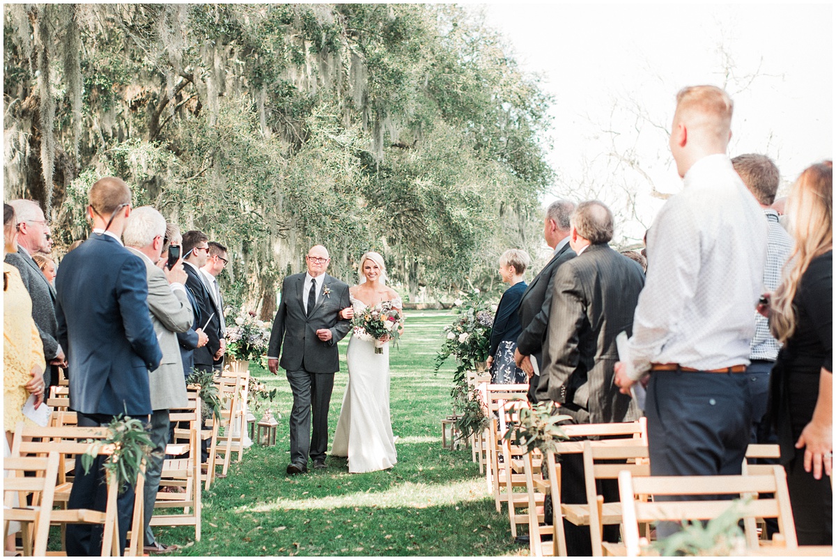 Boone Hall Plantation wedding outdoor ceremony