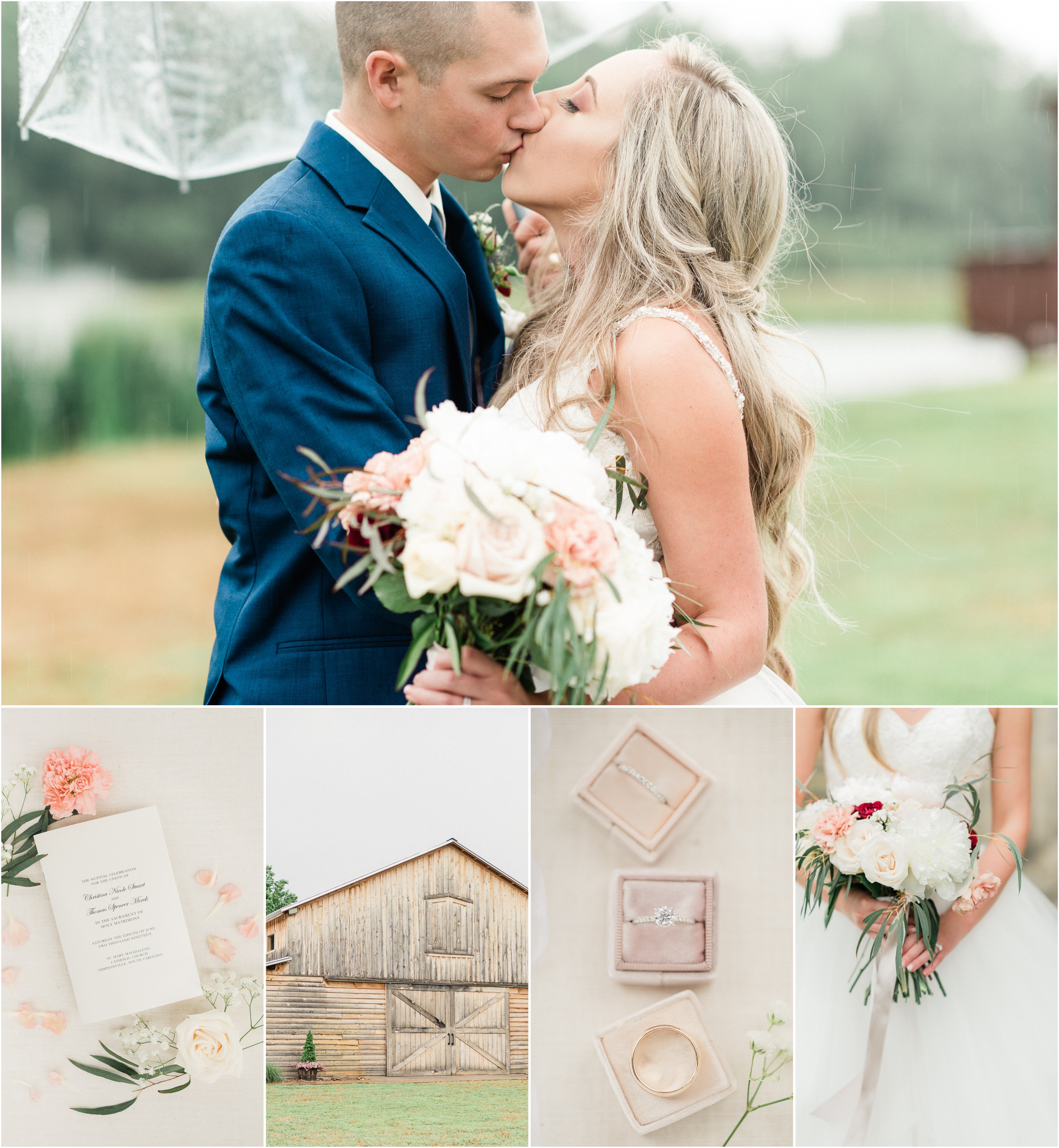 Dusty Rose and Navy Belleview Meadows wedding