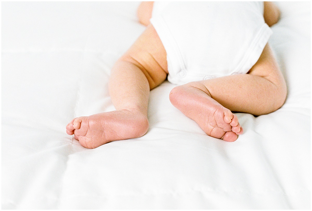 Newborn Session tiny baby feet
