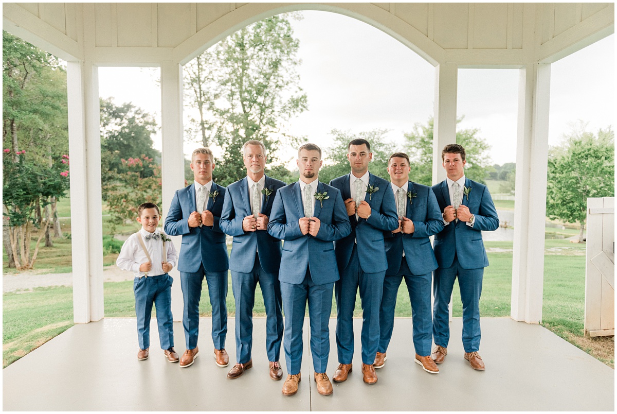 Groom and Groomsmen Photos at South Wind Ranch
