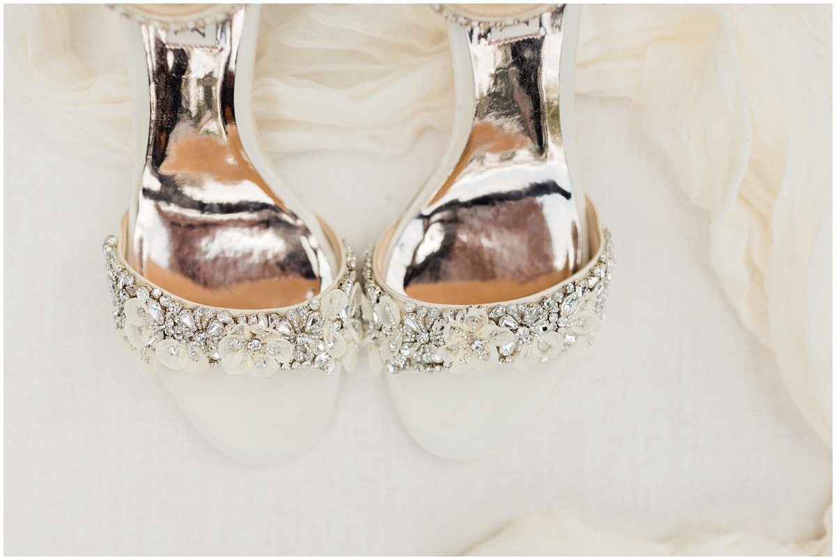 Ivory bridal shoes