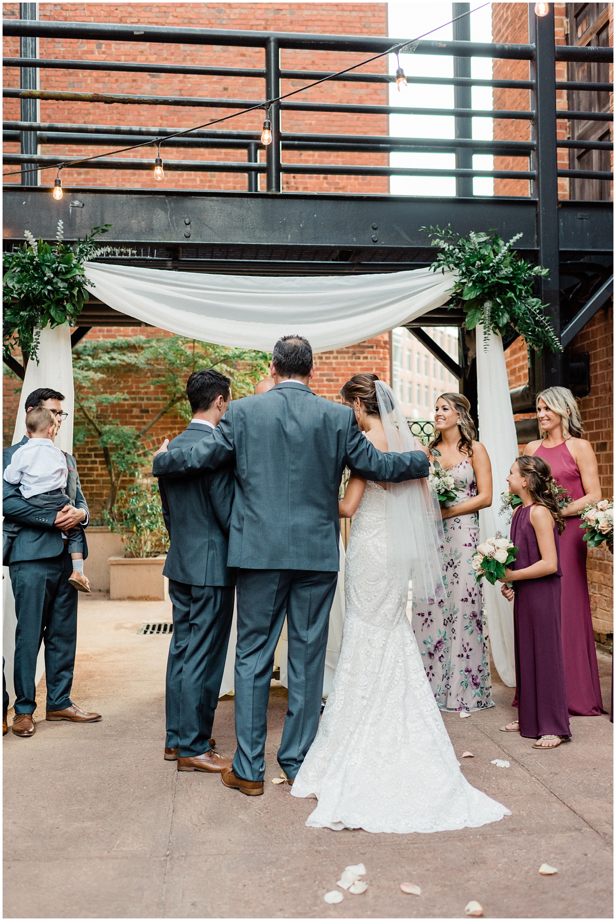 Larkins Courtyard Wedding Ceremony