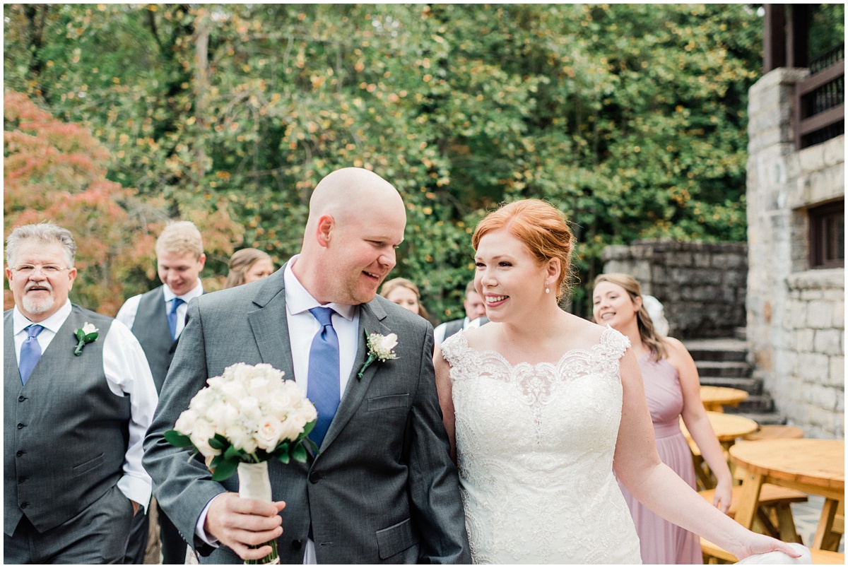 Table Rock State Park Wedding bride and groom photos