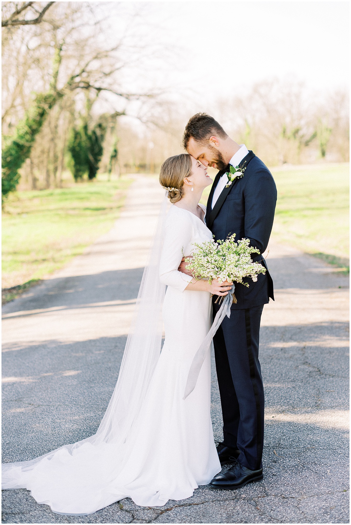 Downtown Greenville wedding bride and groom photos