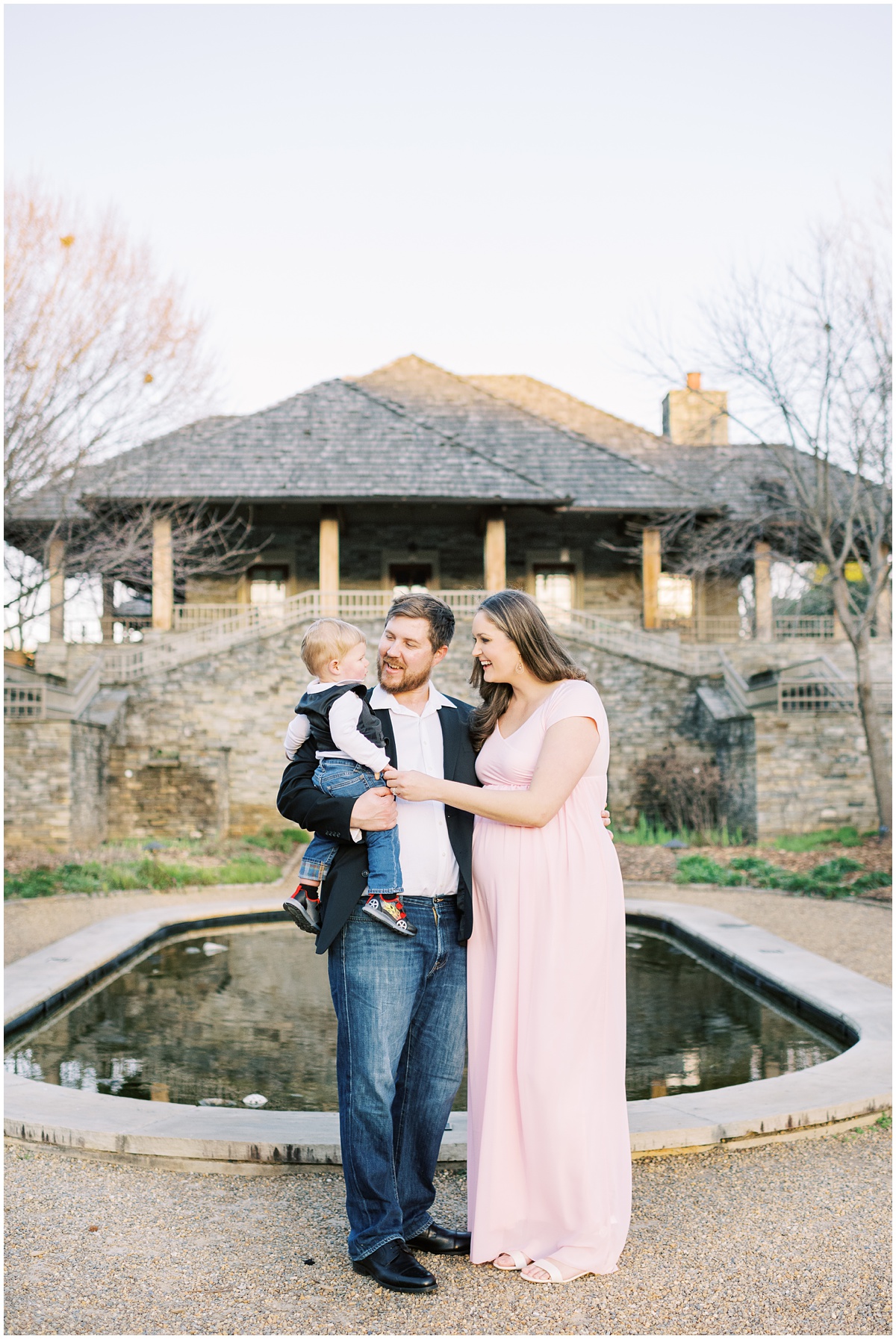 Winter family session in Greenville South Carolina