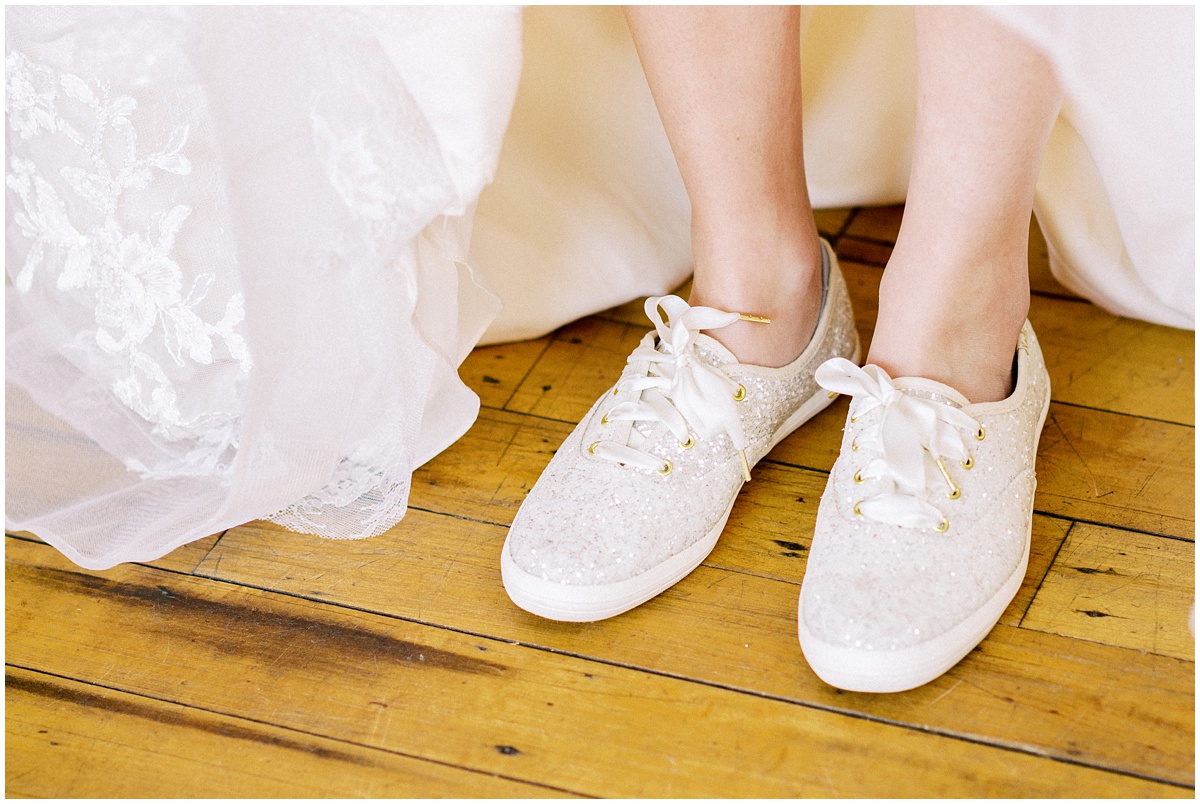 Kate Spade Glitter Bridal Sneakers