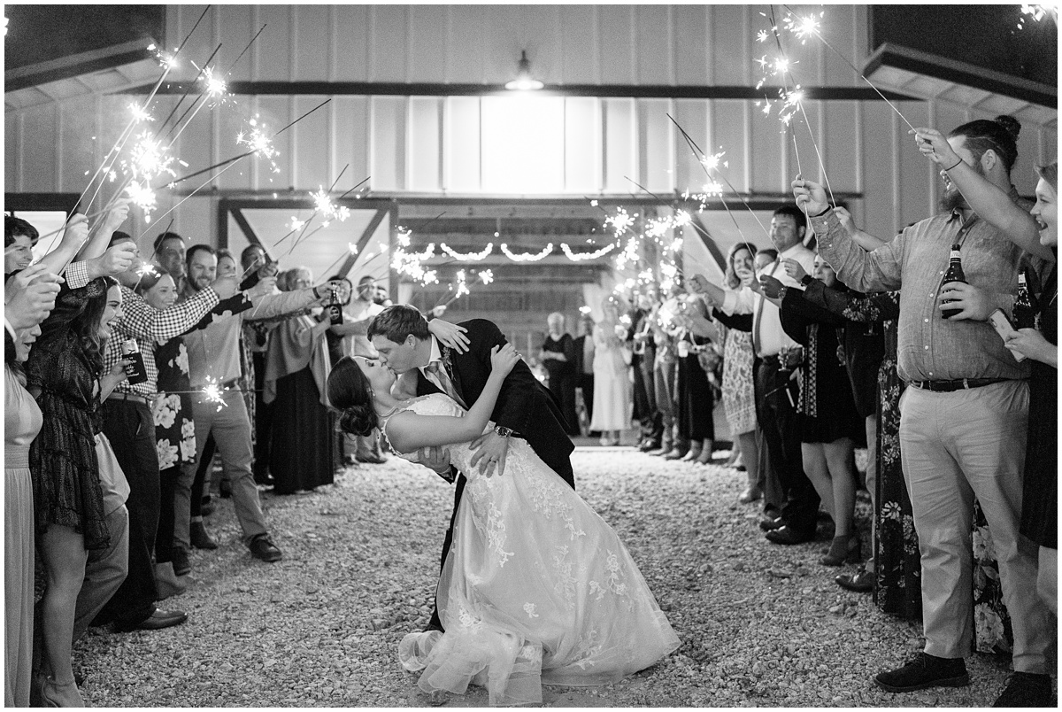 Wedding sparkler exit 
