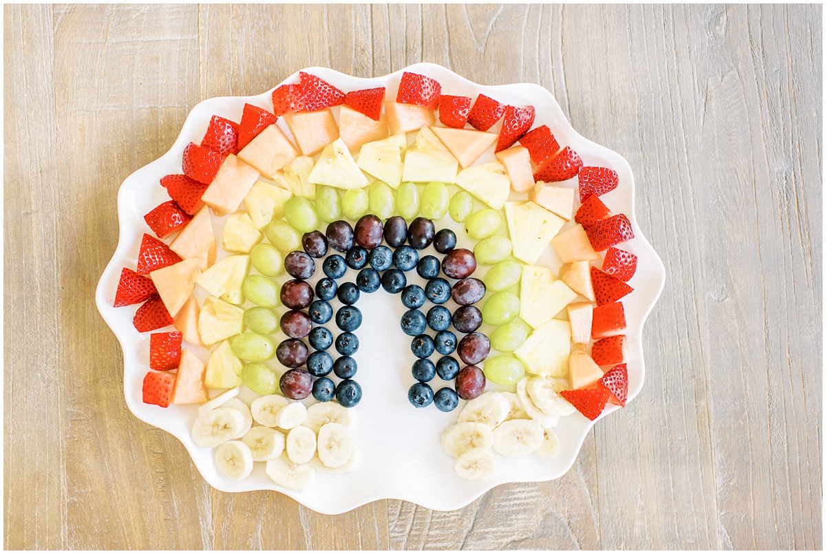 Rainbow fruit tray
