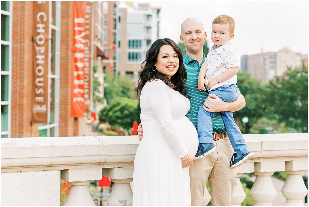 Downtown Greenville Family Maternity Session