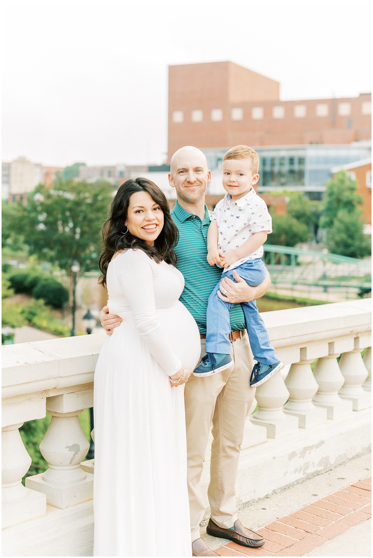 Downtown Greenville Family Maternity Session
