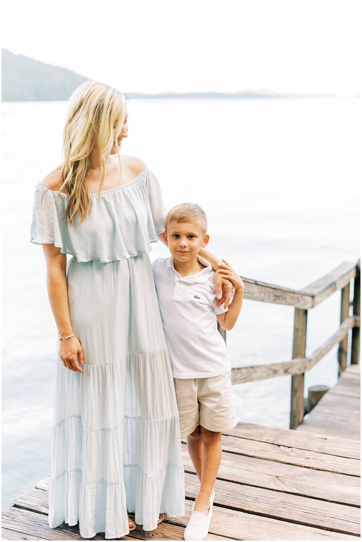 Fine art family session by the lake